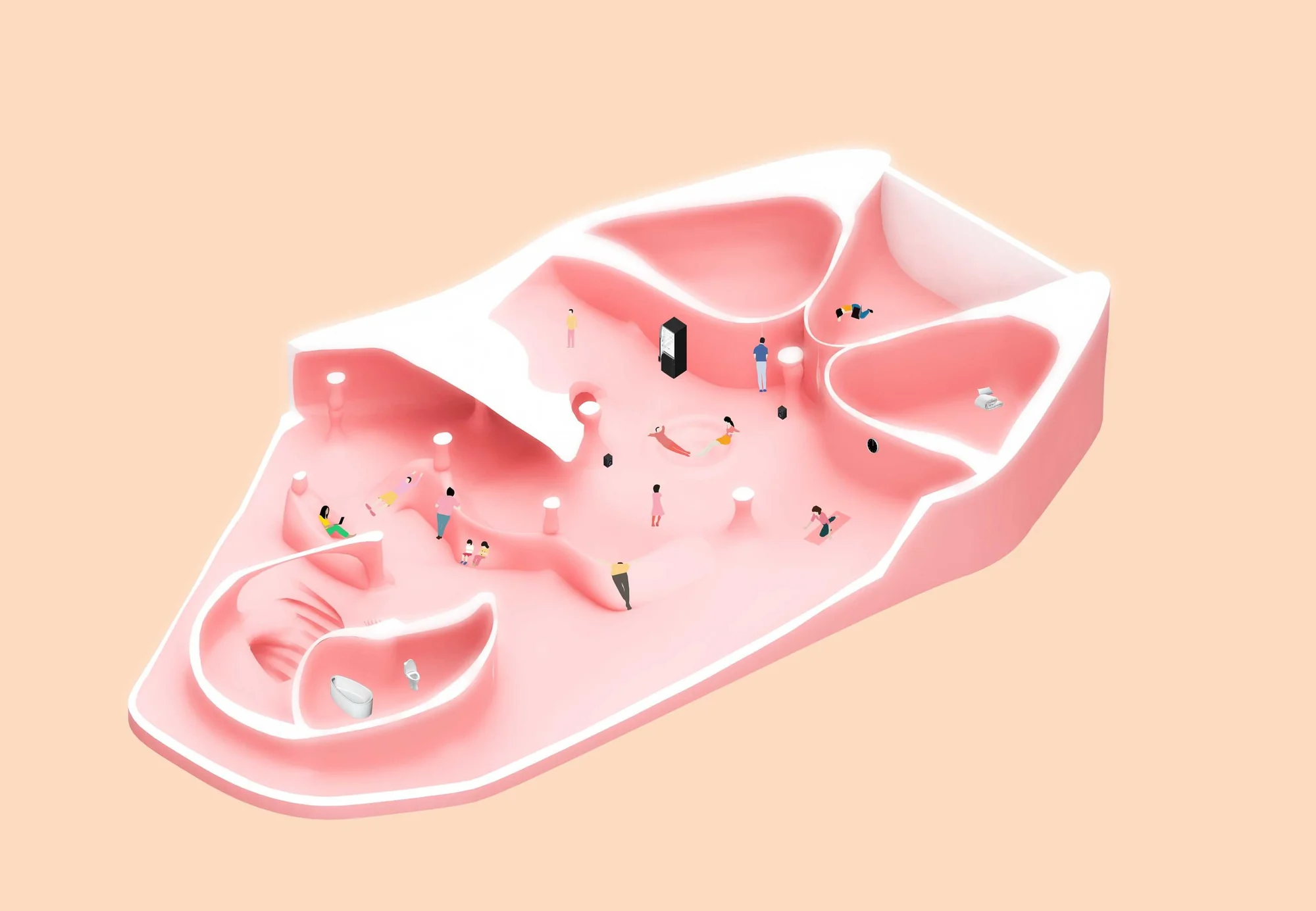 external view of the soft building